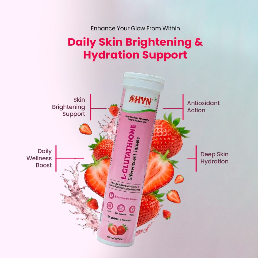 L-Glutathione Fizz Tablets with Vitamin C (15 Tablets)